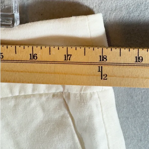 19 | Coastal Summer Resortwear Linen Blend Bermuda Shorts Arctic White Womens 14 - Image 4