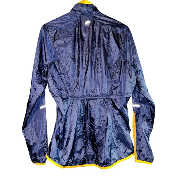 Brooks Women's Windbreaker Jacket Large Blue Vented Lightweight‎ Run Reflective - Image 6