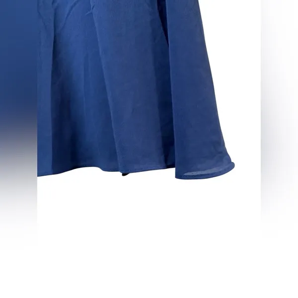 Lulus Navy Blue Strappy Mini Dress XS Fit Flare Wedding Guest Cocktail - Image 5