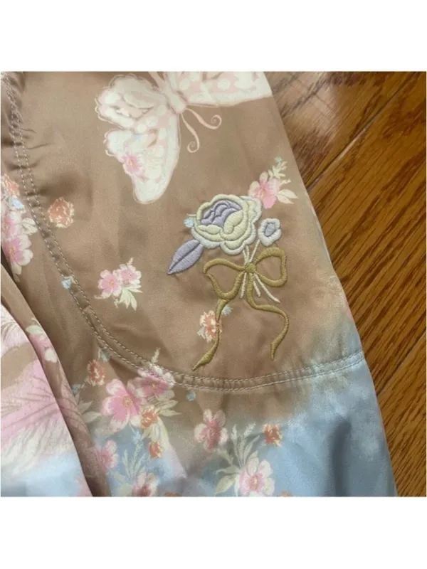 FREE PEOPLE Intimately Night Special Printed Pants Harem pants Embroidered Sz S - Image 11