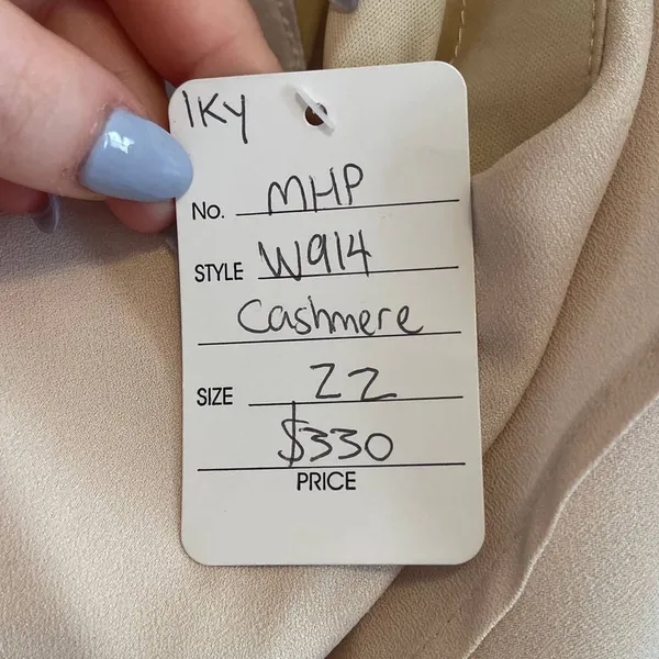 Hayley Paige Occasions Bridesmaids Dress Style W914 Cashmere Size 22 NEW - Image 7