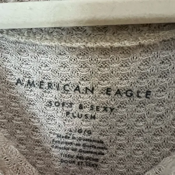 American Eagle Outfitters Textured Cream Sweater - Image 4