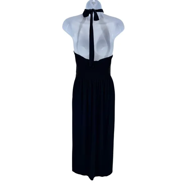 SheBird Harper Black Halter Dress 3 S/M Lined Shaper Bra Travel Lounge Resort - Image 3
