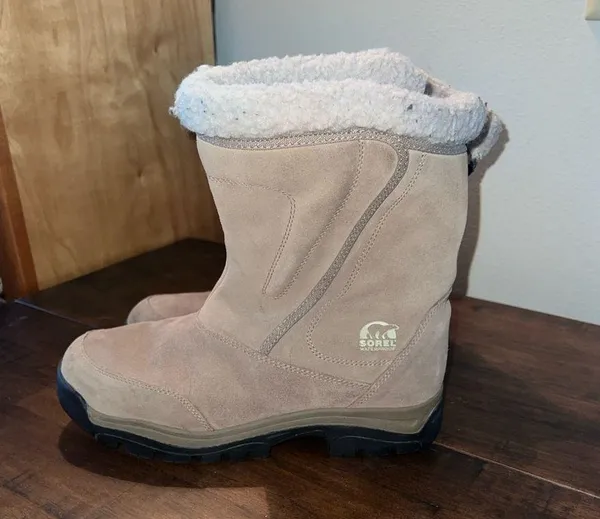 Sorel Leather Waterproof WaterFall Tan Suede Insulated Boots Womens Size 9.5 - Image 6