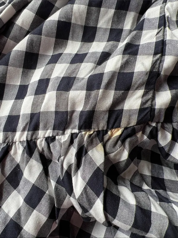 J.Crew Gingham Maxi Tie Strap Dress Size 0 - flaws - Image 8