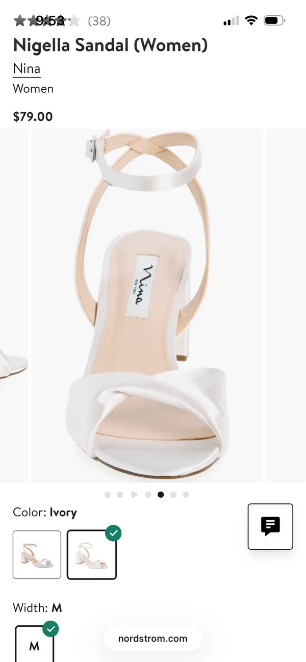 Nina Bridal Heels Ivory 5.5 - Image 4