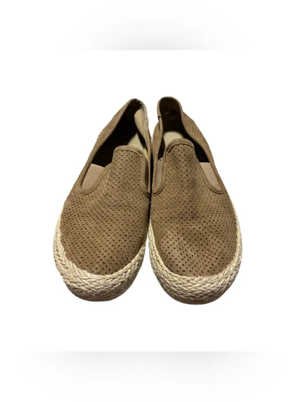 Espirit Nadine Espadrille Shoes Women's 7 Slip On Sneaker Brown Suede Casual - Image 5