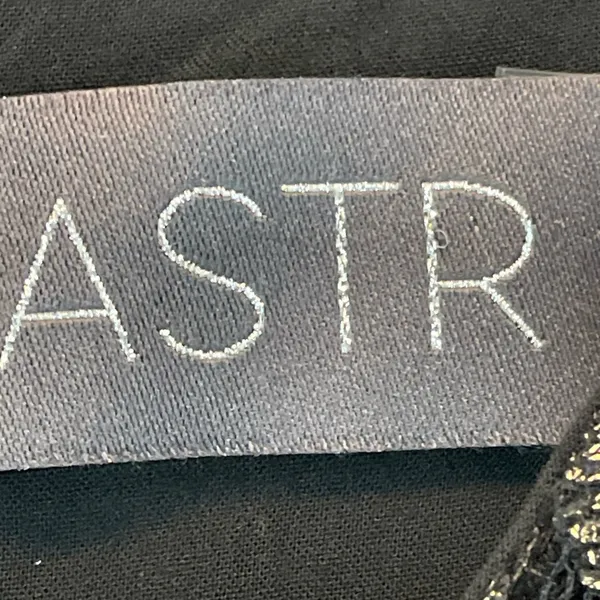 Astr the Label Black Metallic Lace Mini Dress size Medium - Image 8