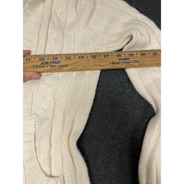RARE VTG Y2K Aeropostale‎ Cable Knit Hooded Sweater Sz M Bella Swan Indie Mall - Image 4