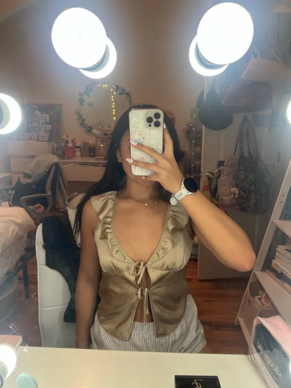 Aritzia Satin blouse - Image 2