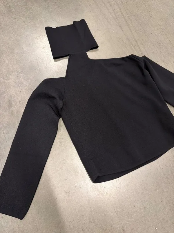 Gauge81 Lerma Off-Shoulder Knitted Top Black Womens Size XL - Image 4