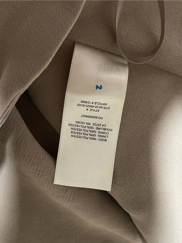 Aritzia Wilfred strapless Posh Tube Top Size 4 Nomad Taupe color - Image 7