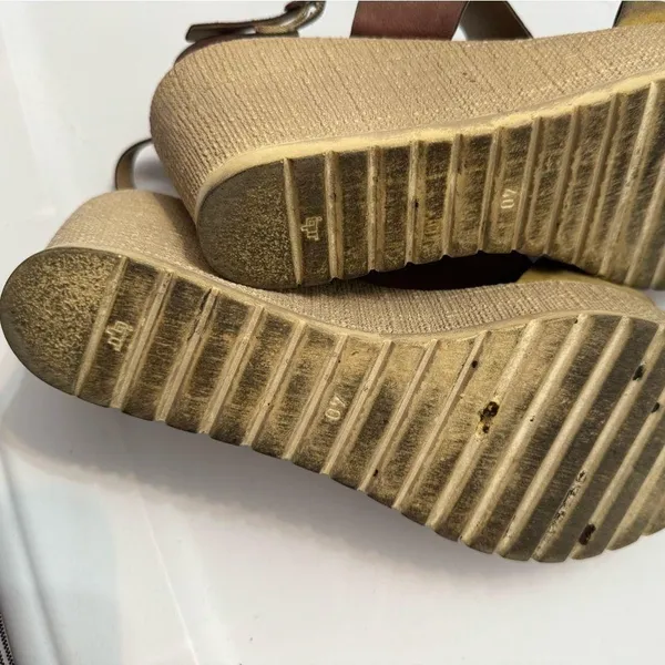 Wedges Made In Spain Tan Size 9 - Image 5