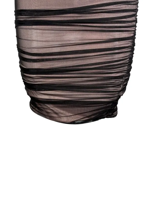 House of CB Leonela Ruched Mesh Skirt Size Small - Image 7