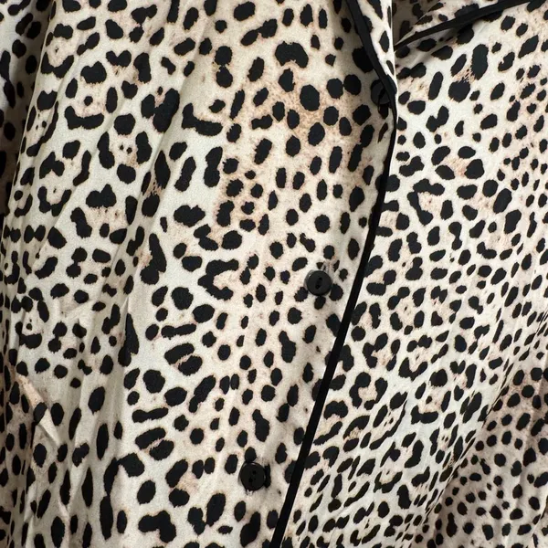 INC International Concepts Leopard Print Satin Pajama Sleep Set XL - Image 5