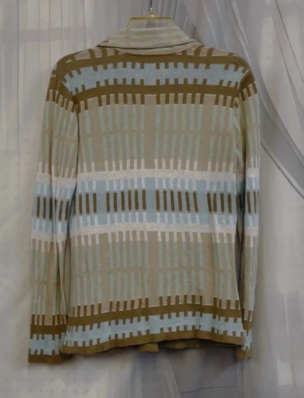 Vintage Pendleton Woolen Mills Womens Abstract Geometric Print Button Cardigan S - Image 3
