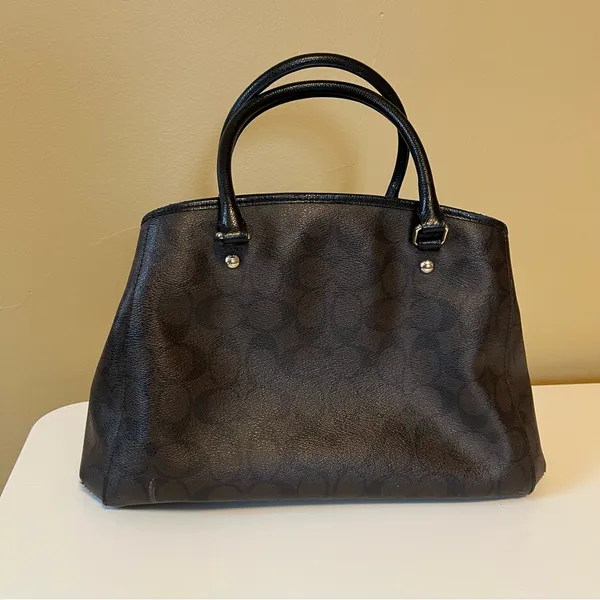 Coach Margot Carryall Signature in Black and Brown Logo - Image 5