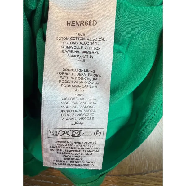 NAF NAF One Shoulder Ruffle Mini Dress Cocktail Green Size 38 US 6‎ - Image 5