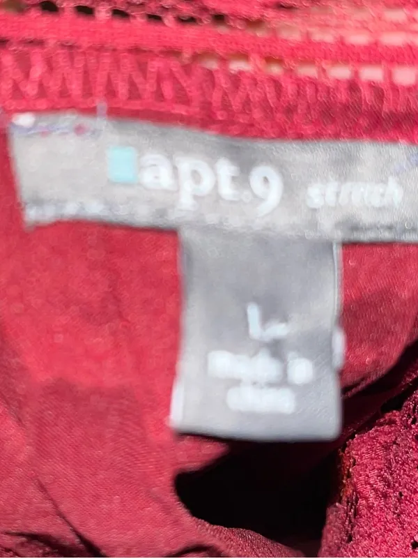 Apt. 9 Vintage Y2K early 2000s accordian Wine Red Satin Lace Cami Tank - Image 2