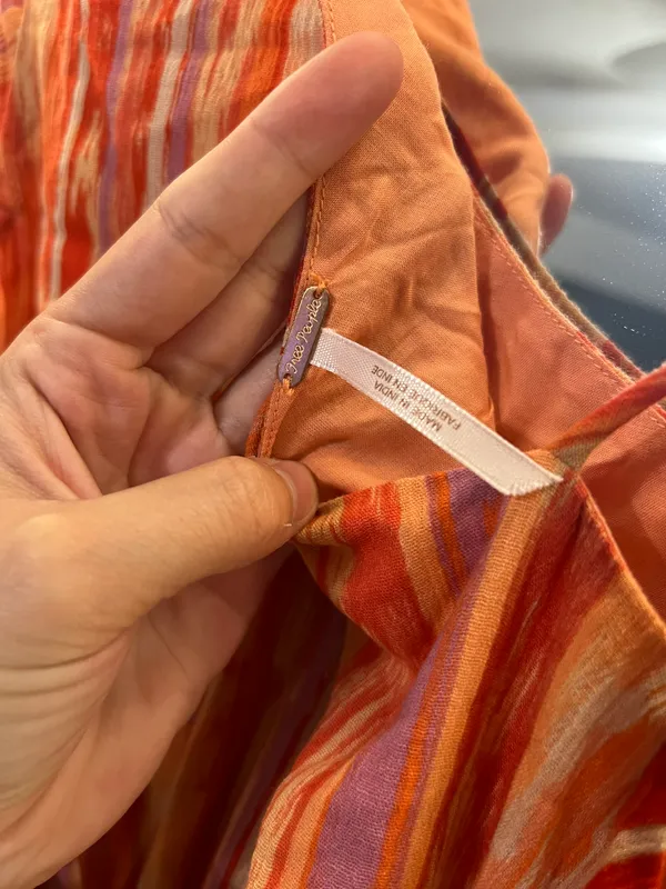 Free People Orange Ruffle Party Dress - Image 9