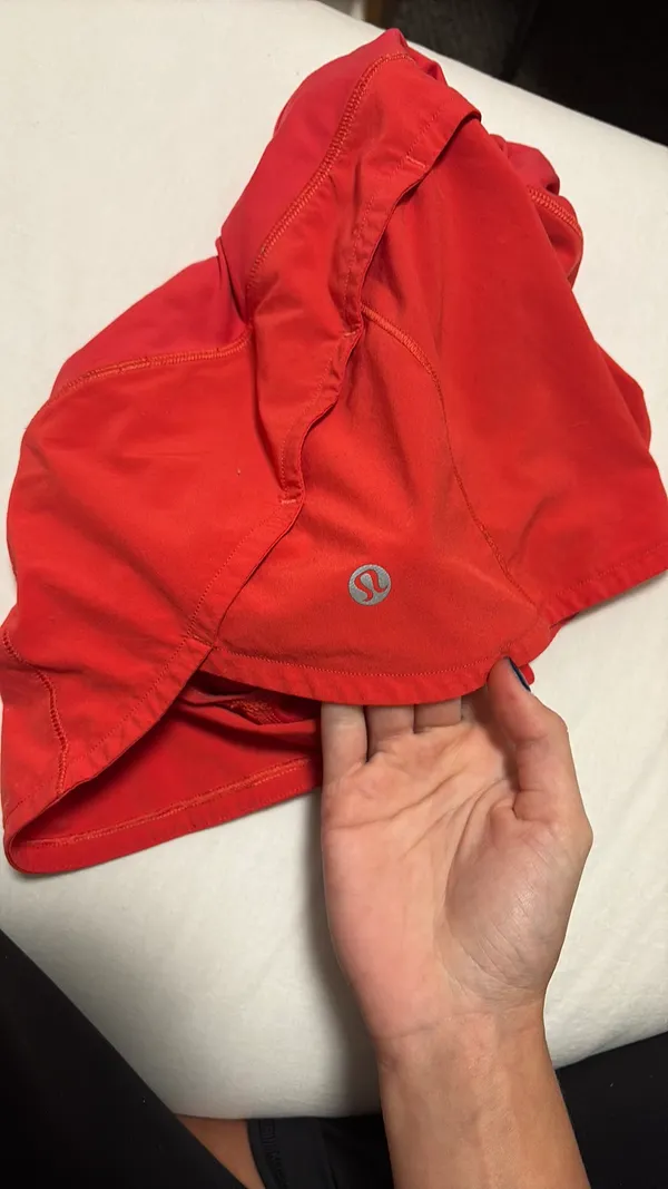 Red Lululemon Shorts 2.5" Speed Up - Image 3