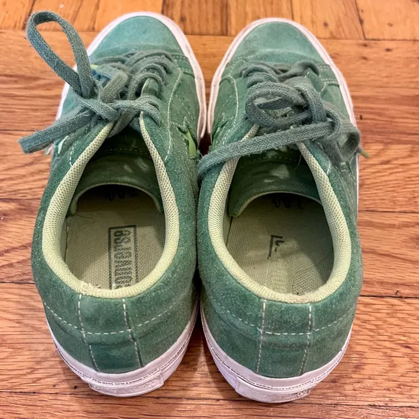 Converse One Star Pinstripe Ox Mint Green/Lime Suede Sneakers 159816C Streetwear - Image 3