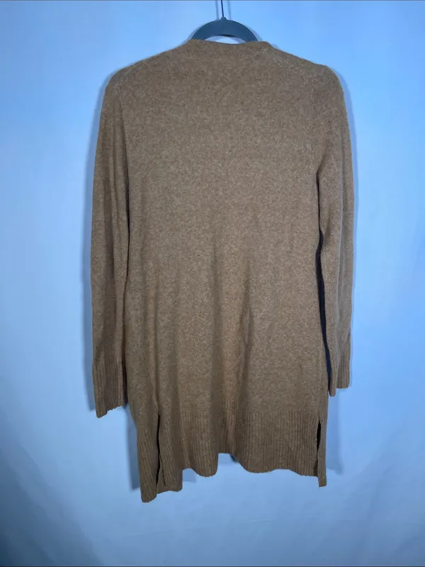 J. Crew Womens Open Front Cardigan Sweater Extra Soft Yarn Tan Xs Ad036 - Image 6
