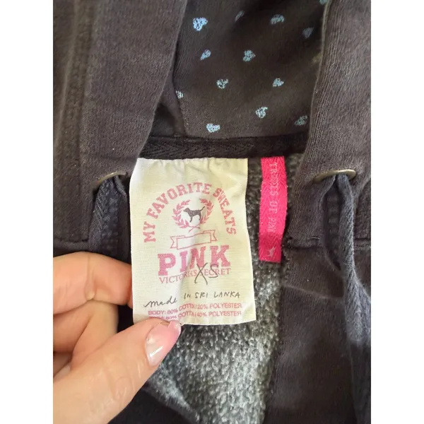 XS Vintage victoria's secret PINK black sweatshirt - Image 3