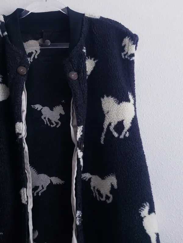 Outback Trading Co Horse Western Sherpa Vest - Image 3