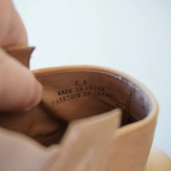 Jeffrey Campbell x Free People Size 7.5 Ankle Bootie Heels Tan Leather Boho - Image 8