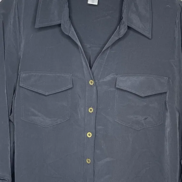 Motherhood Maternity Shirt Dress‎ Black - Image 4