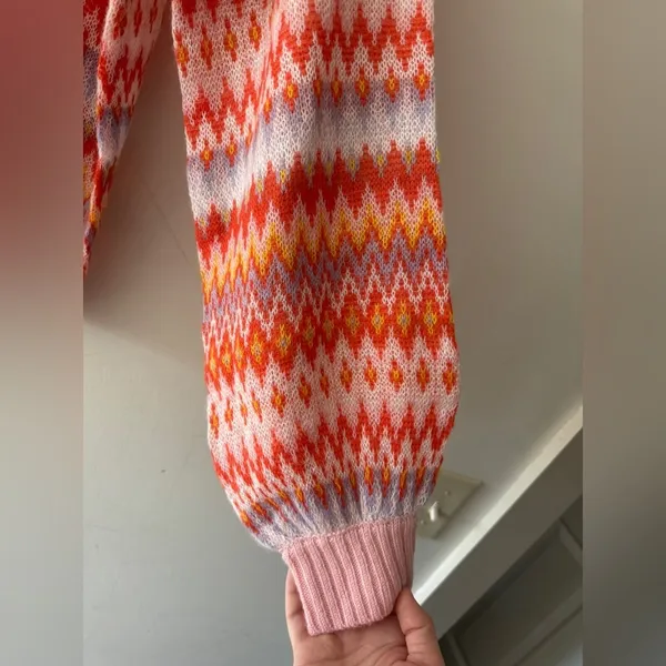 VENUS Bright Colors‎ Fair Isle Pattern Sweater - Image 7
