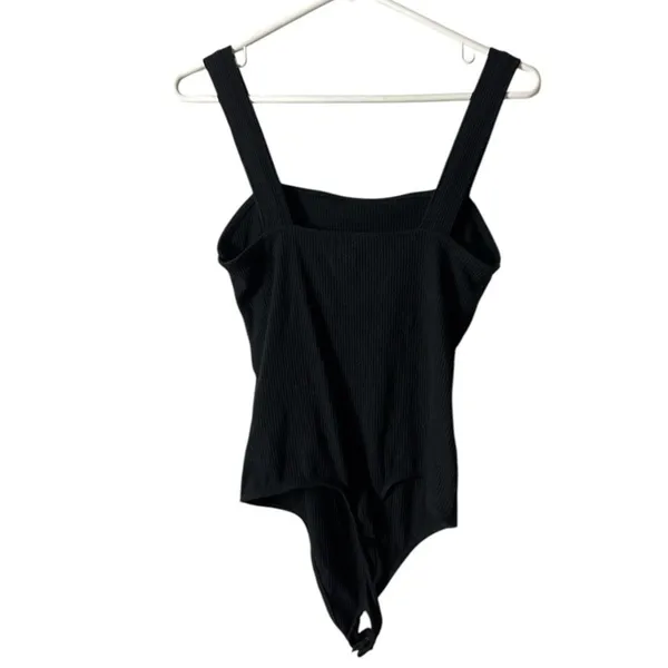 American Eagle Outfitters Women’s Wide Strap Black Bodysuit Sz L - Image 7