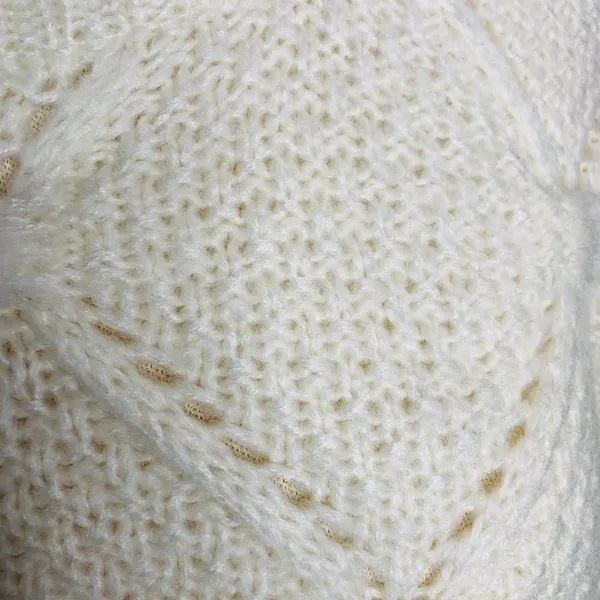 New Women Bear Dance Beige Long Sleeve Knit Sweater Size S‎ - Image 6