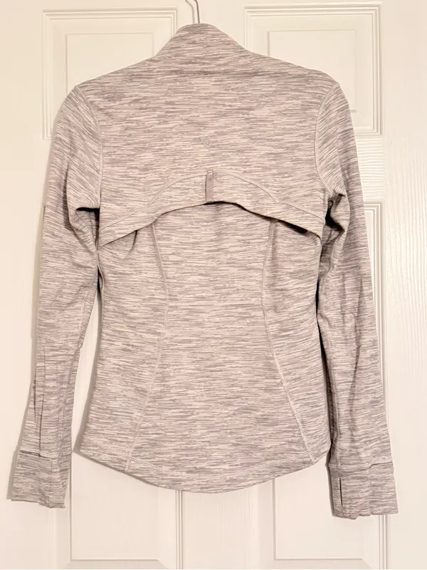 Lululemon Define Jacket size 6 Luon Heather‎ Light Grey - Image 4