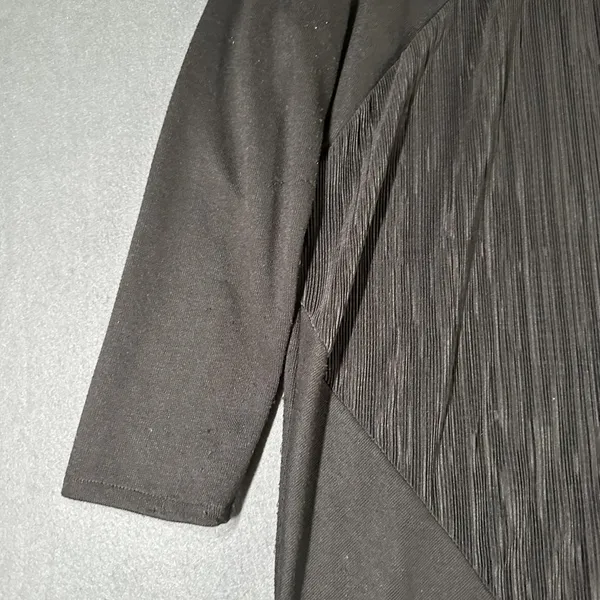 Zara Sweater Dress Womens Large Textured Long Sleeve Mock Neck Tunic‎ Minimalist - Image 3