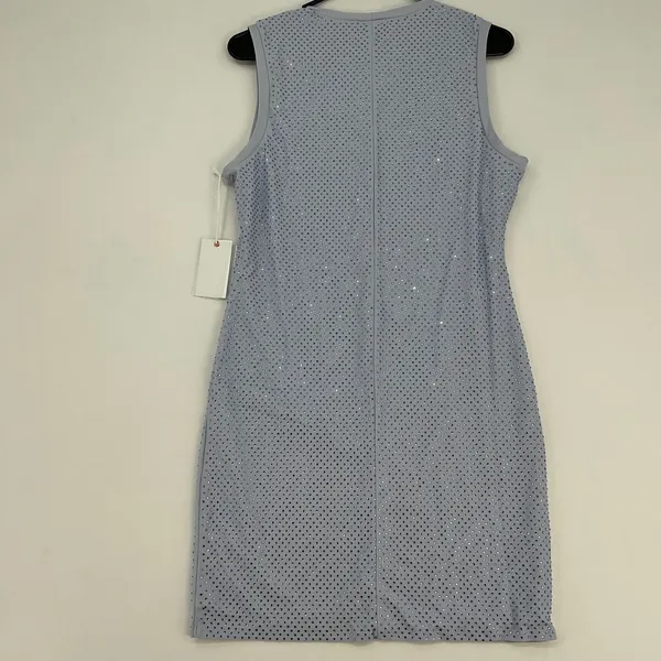 Good‎ American Rhinestone Sleeveless Mini Dress Light Blue Glass Size L NWT - Image 8
