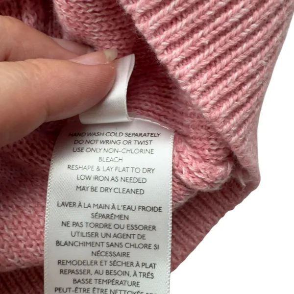 BDG Urban Outfitters Women's MEDIUM Renna Pink Long Sleeve Rugby Sweater Prep - Image 11