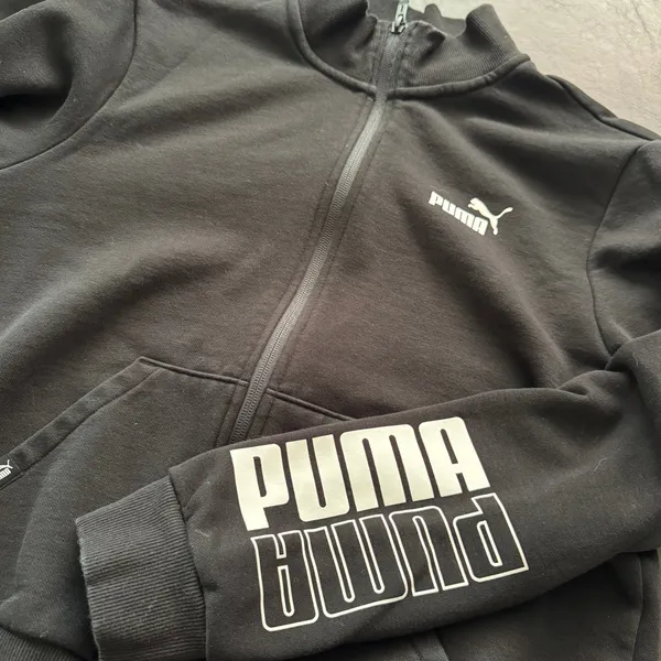 Sporty Puma Full Zip Track Jacket Womens L Graphic Athletic‎ Running Outdoor - Image 5