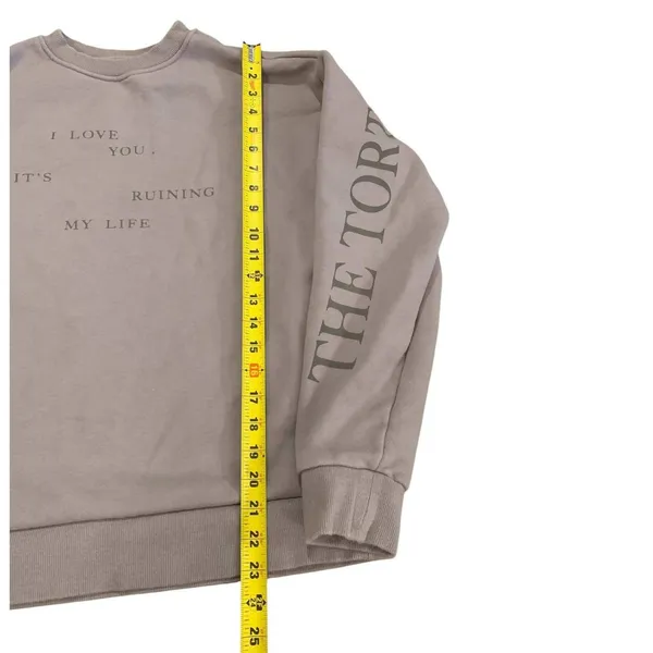 Taylor Swift Crewnecm Tortured Poets M Taupe TTPD Ruining My Life Swiftie Merch - Image 4