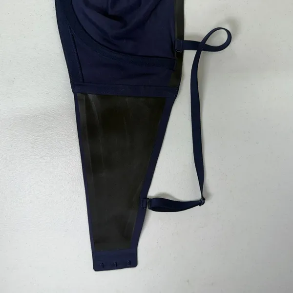 Aerie 36B Smoothez Bandeau Bra Navy Blue Wireless Removable Straps Seamless - Image 10