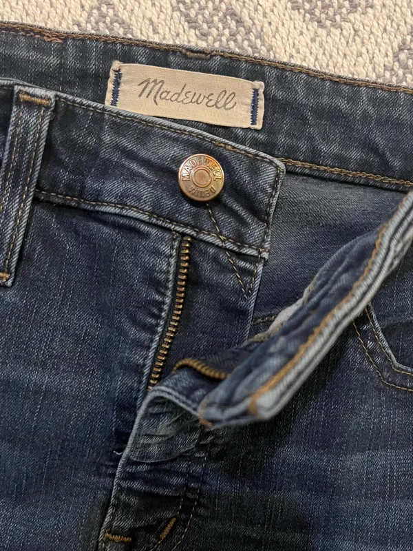 MADEWELL Women’s Curvy High Rise Skinny Blue Denim Jeans 26 - Image 7