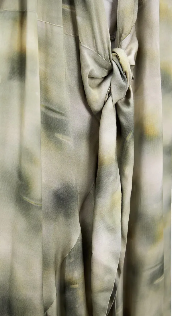 ZARA Dress maxi multiposition satin effect wedding party coctail - Image 8