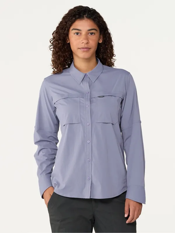 REI Co-op Sahara Long-Sleeve Hiking Button Down Shirt Size Large - Image 3