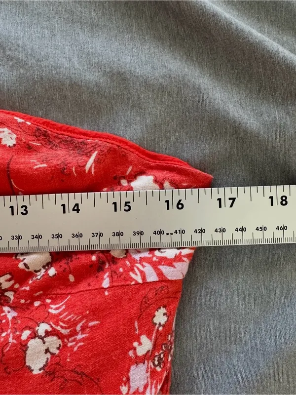 Free People All Mine One Shoulder Floral Mini Dress Red Size Small - Image 7