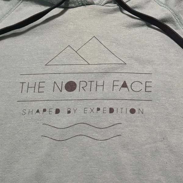 The North Face Womens Blue Shaped By Expedition Graphic Pullover Hoodie Large - Image 4