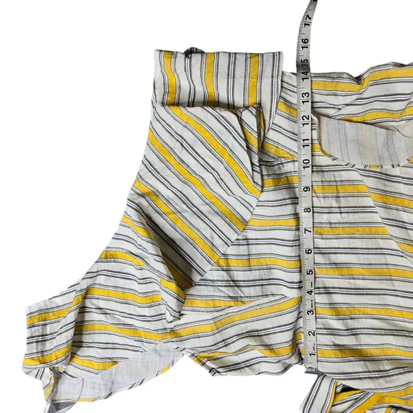 Lulus High Tide Yellow Striped One Shoulder Midi Dress‎ - Image 5