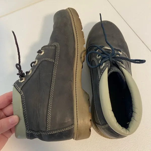 Timberland women’s Nellie double‎ navy Nubuck leather medium boots waterproof 7 - Image 4