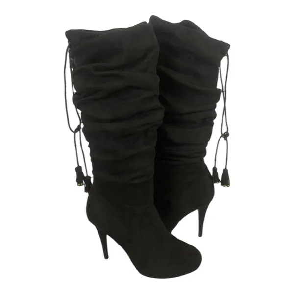 Thalia Sodi Brisa Knee High Slouchy Tassel Boots Size 9 - Image 2