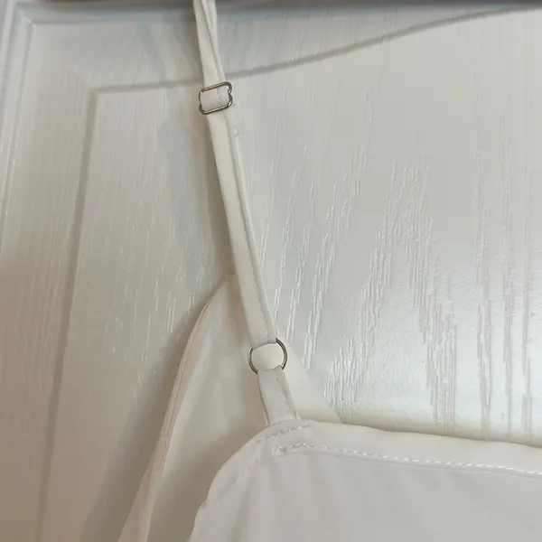 White Wrap Mini Dress - Image 5